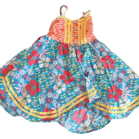 Matilda Jane Sleeveless Ruffled Edge Dress - Size 2 - Picture 1 of 3